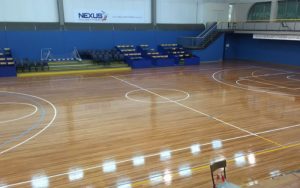 Finished timber floor with a low-sheen matt coating